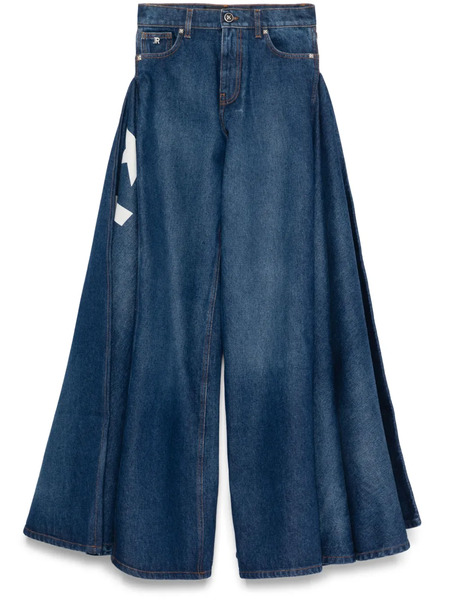  John Richmond Draped Jeans - Blue 
