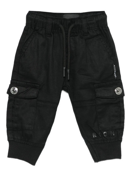  John Richmond Junior Elasticated-waist Cargo Pants - Black 