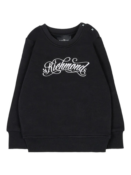  John Richmond Junior Embroidered Sweatshirt - Black 