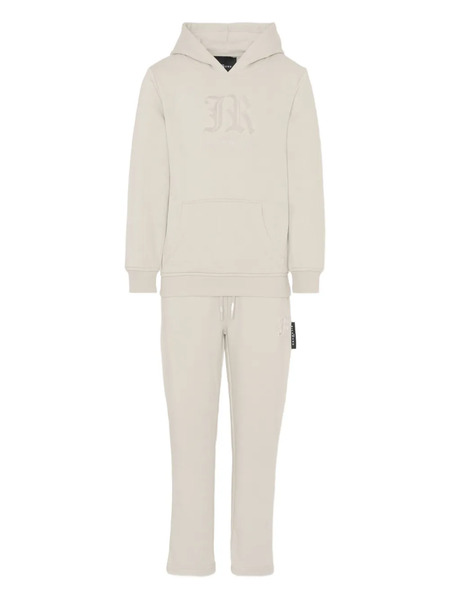  John Richmond Junior Logo-appliqué Hooded Tracksuit Set - Neutrals 