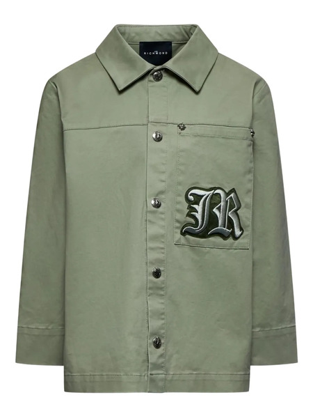  John Richmond Junior Logo-embroidered Shirt - Green 