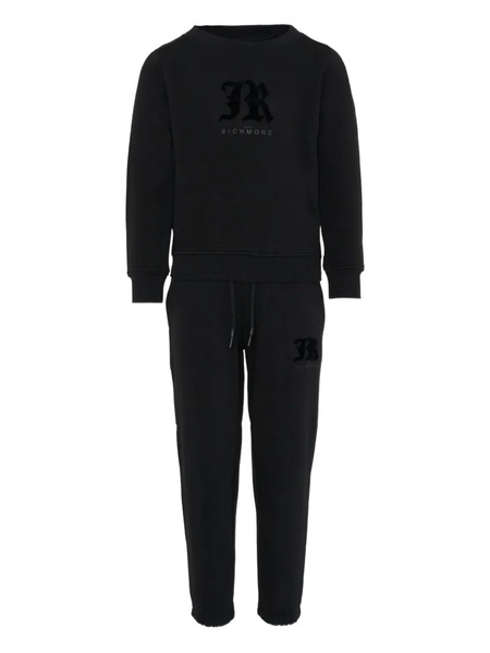  John Richmond Junior Logo Long-sleeve Tracksuit Set - Black 