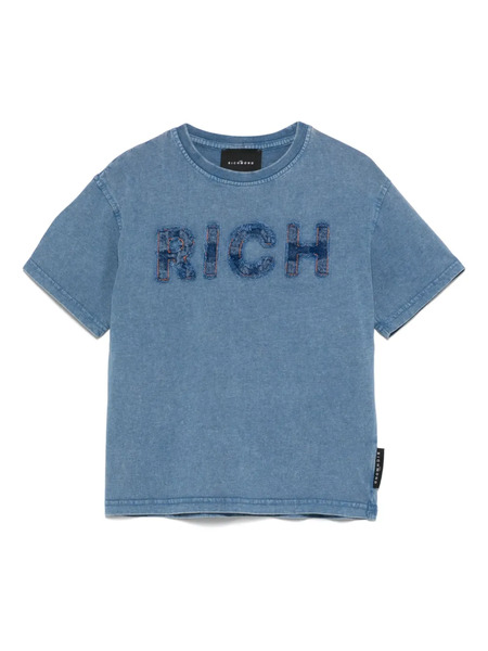  John Richmond Junior Logo-patch T-shirt - Blue 
