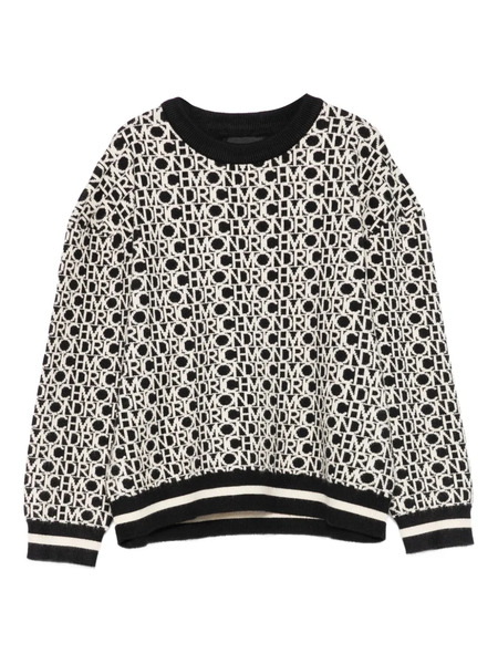  John Richmond Junior Logo-pattern Sweater - Black 