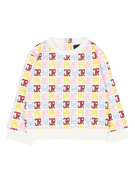  John Richmond Junior Logo Pattern Sweater - Neutrals 