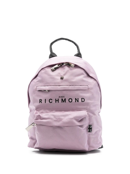  John Richmond Junior Logo-print Backpack - Purple 