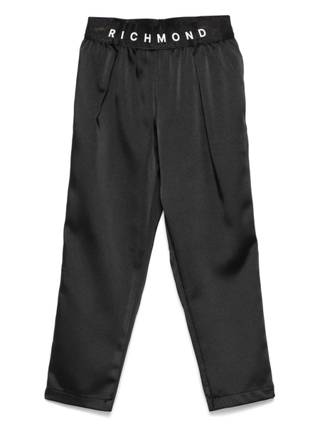  John Richmond Junior Logo-print Trousers - Black 