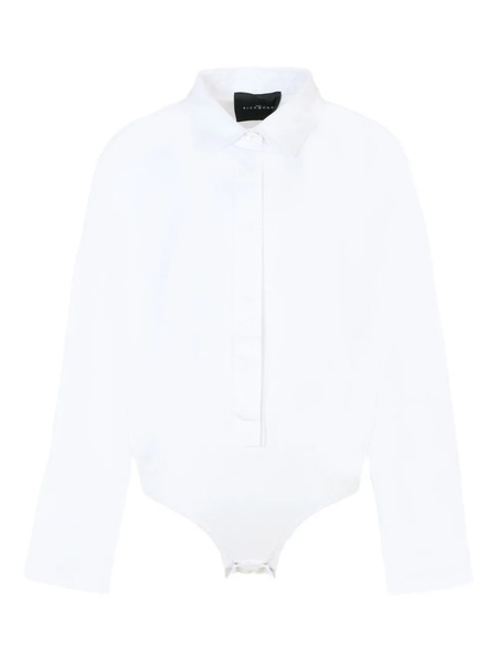  John Richmond Junior Long-sleeve Button-fastening Bodysuit - White 