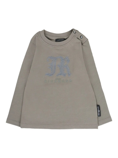  John Richmond Junior Long-sleeve Graphic T-shirt - Grey 
