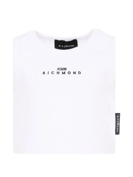  John Richmond Junior Sleeveless Crop Top - White 