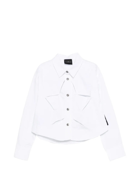  John Richmond Junior Star Appliqué Top - White 