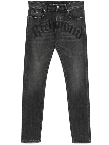  John Richmond Logo-print Jeans - Black 