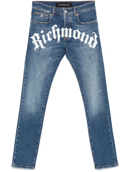 John Richmond Logo-print Jeans - Blue 