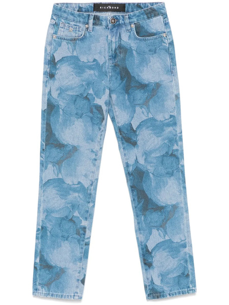  John Richmond Printed Jeans - Blue 