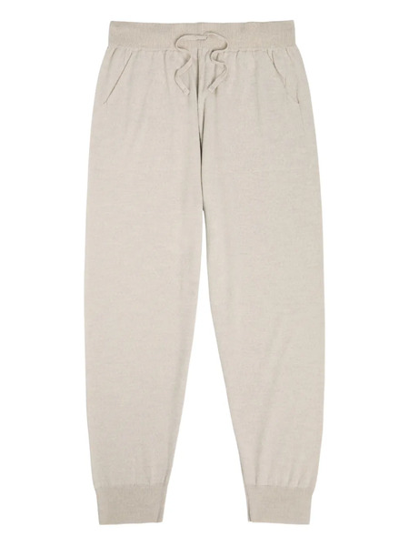  John Smedley Henning Drawstring Knitted Trousers - Neutrals 