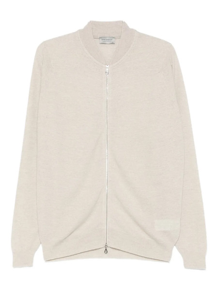  John Smedley Zipped-front Cardigan - Neutrals 