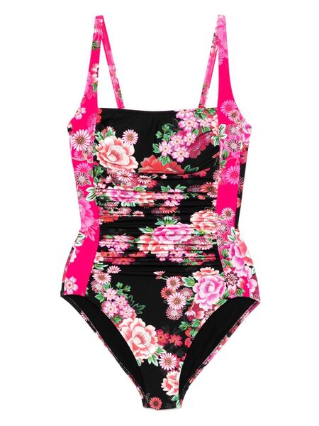  Johnny Was Ruched One-piece - Black 