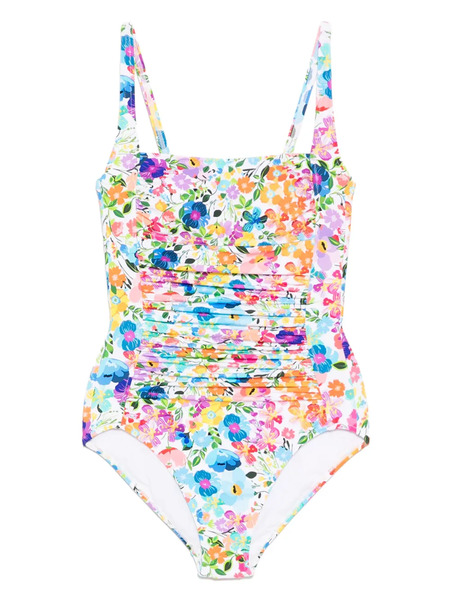  Johnny Was Ruched One-piece - White 
