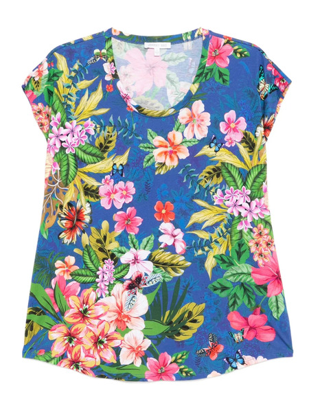  Johnny Was The Bobbie Crop Set - Blue 