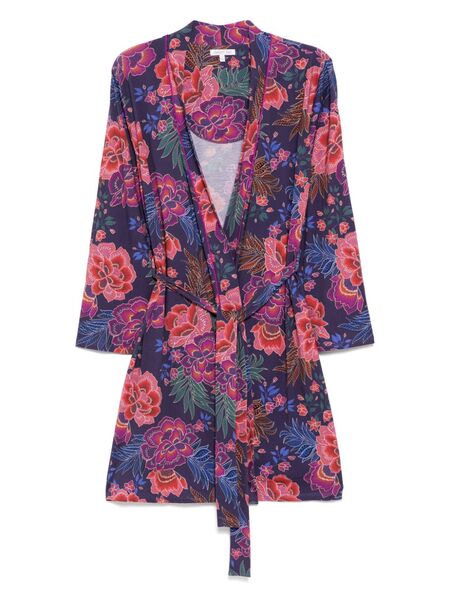  Johnny Was The Jonesy Sleep Robe - Purple 