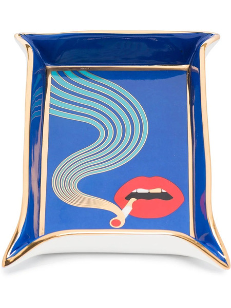  Jonathan Adler Graphic-print Valet Tray - Blue 