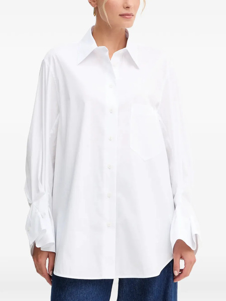  Joop! Benice Ruffled-sleeve Shirt - White 