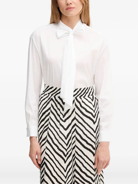  Joop! Bow-detail Shirt - White 