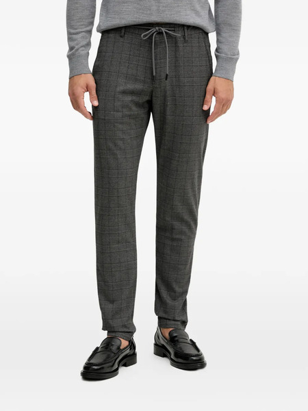 Joop! Check Drawstring Trousers - Grey 