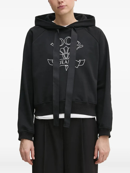  Joop! Drawstring Cotton Hoodie - Black 