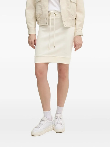  Joop! Drawstring-waistband Mini Skirt - White 