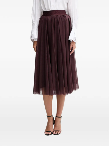  Joop! Fridi Logo-waistband Midi Skirt - Red 