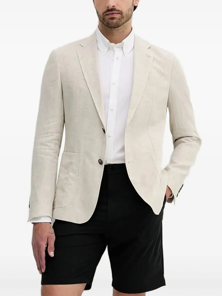  Joop! Linen Single-button Blazer - Neutrals 
