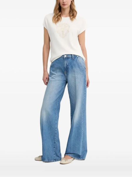  Joop! Logo-embellished Short-sleeve Top - White 