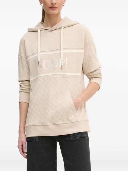  Joop! Monogram-pattern Hoodie - Neutrals 