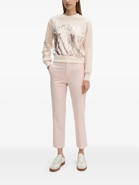  Joop! Sequin-embellished Crew-neck Sweater - Pink 