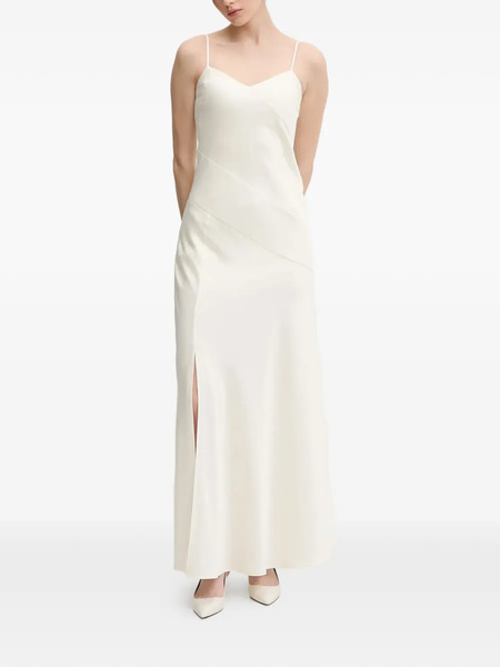  Joop! Split-detail V-neck Maxi Dress - Neutrals 
