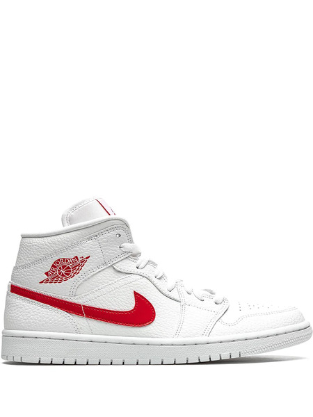  Jordan Air Jordan 1 Mid university Red Sneakers - White 