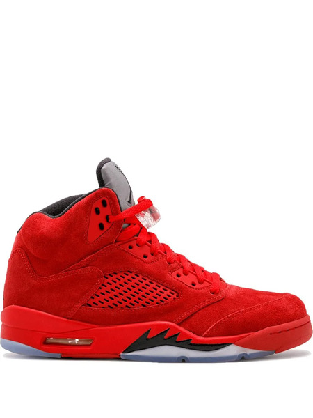  Jordan Air Jordan 5 Retro red Suede Sneakers 