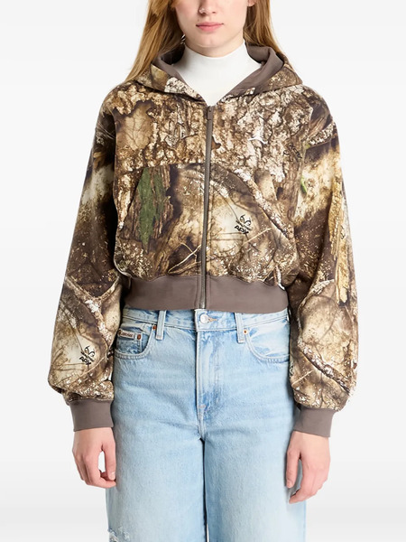  Jordan Brooklyn Zip-up Hoodie - Brown 