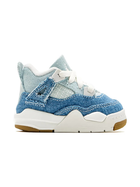  Jordan Kids Air Jordan 4 denim - Worn Blue Sneakers - Sail/gum Light Brown/worn Blue/sail/metallic Gold 