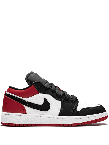  Jordan Kids Air Jordan 1 Low black Toe Sneakers 