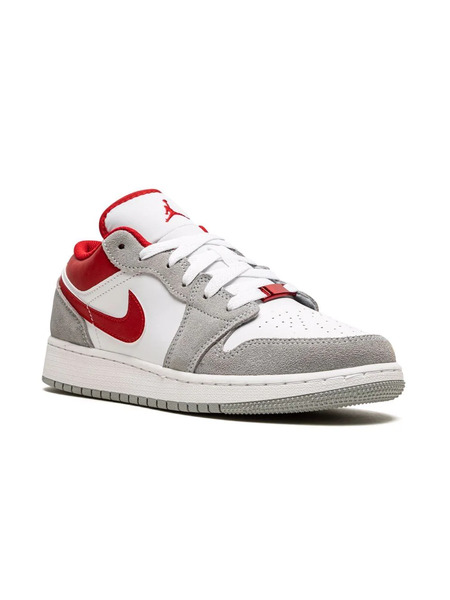  Jordan Kids Air Jordan 1 Low Se smoke Grey Gym Red Sneakers 
