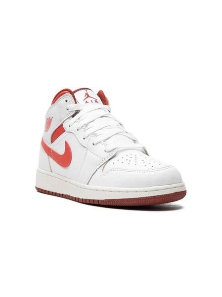  Jordan Kids Air Jordan 1 Mid Se white/dune Red Sneakers 