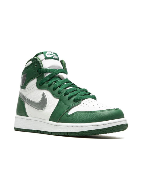  Jordan Kids Air Jordan 1 Retro High gorge Green Sneakers 