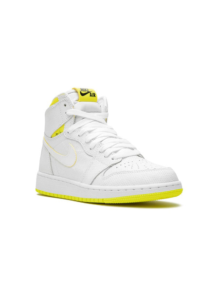  Jordan Kids Air Jordan 1 Retro High Og first Class Flight Sneakers - White 