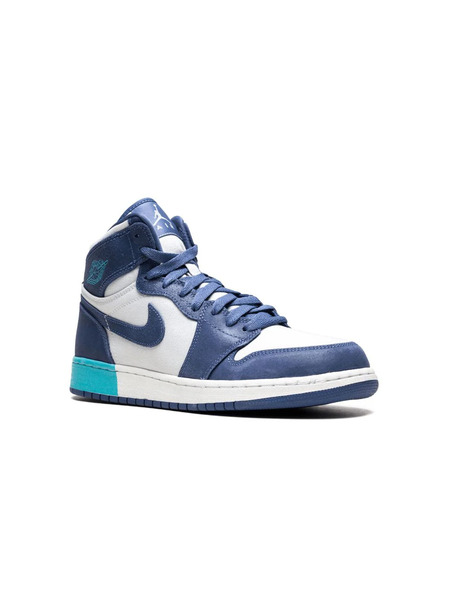  Jordan Kids Air Jordan 1 Retro High Sneakers - Blue 