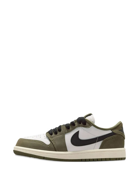  Jordan Kids Air Jordan 1 Retro Low Leather Sneakers - Green 