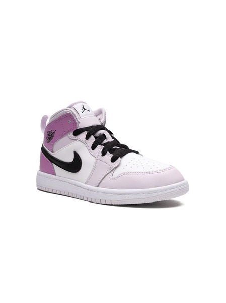  Jordan Kids Jordan 1 Mid barely Grape Sneakers - Purple 
