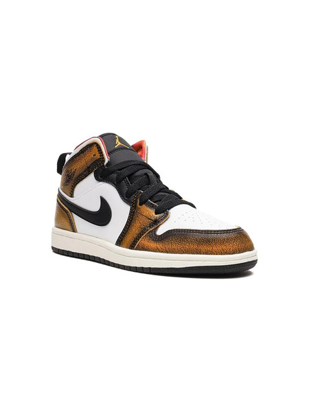  Jordan Kids Jordan 1 Mid Se Sneakers - White 