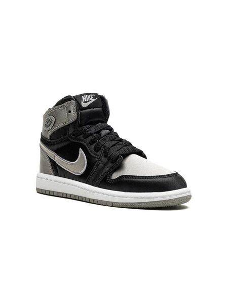  Jordan Kids Jordan 1 Retro High Og satin Shadow Sneakers - Grey 